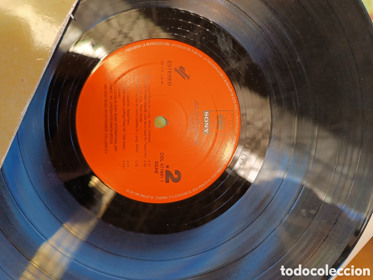 Discos de vinilo: VINILO JULIO IGLESIAS CALOR - Foto 3