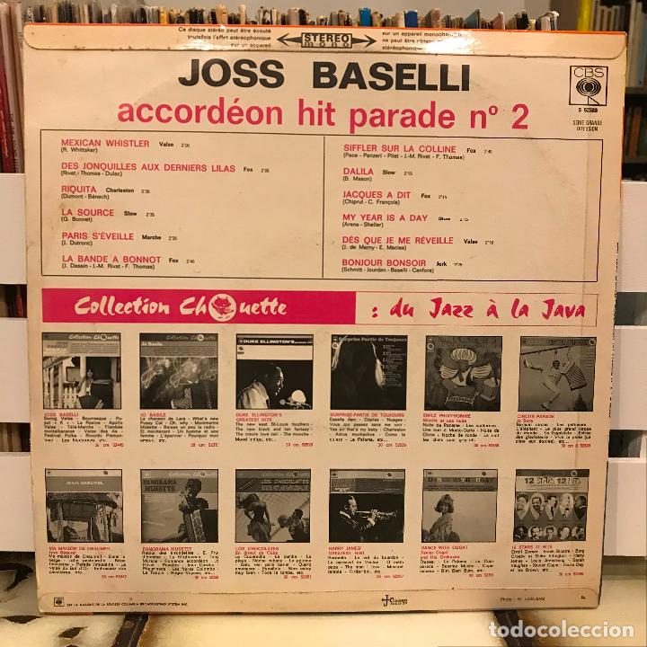 Discos de vinilo: Joss Baselli. Accordeon Hit Parade n&ordm; 2. Canad&aacute; - Foto 2