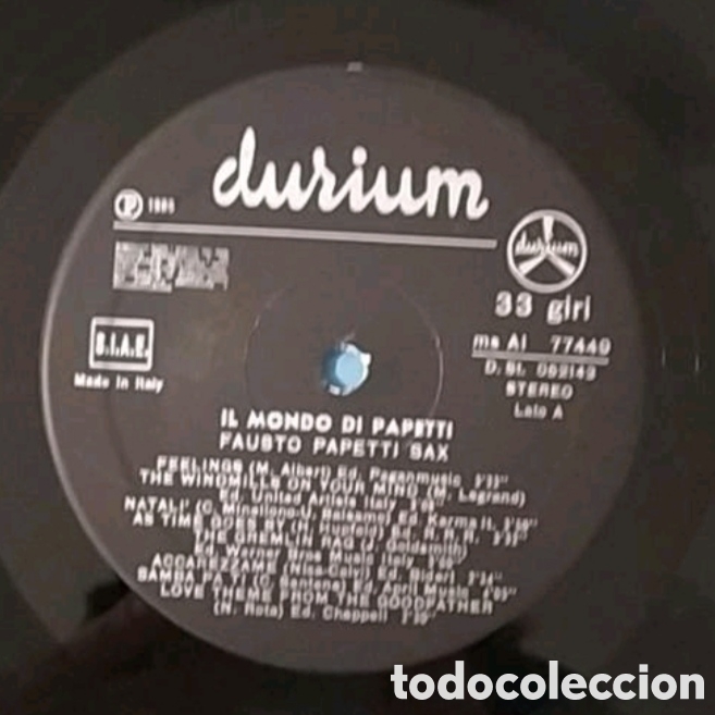Discos de vinilo: Lp Fausto Papetti. Il mondo de Papetti - Foto 3