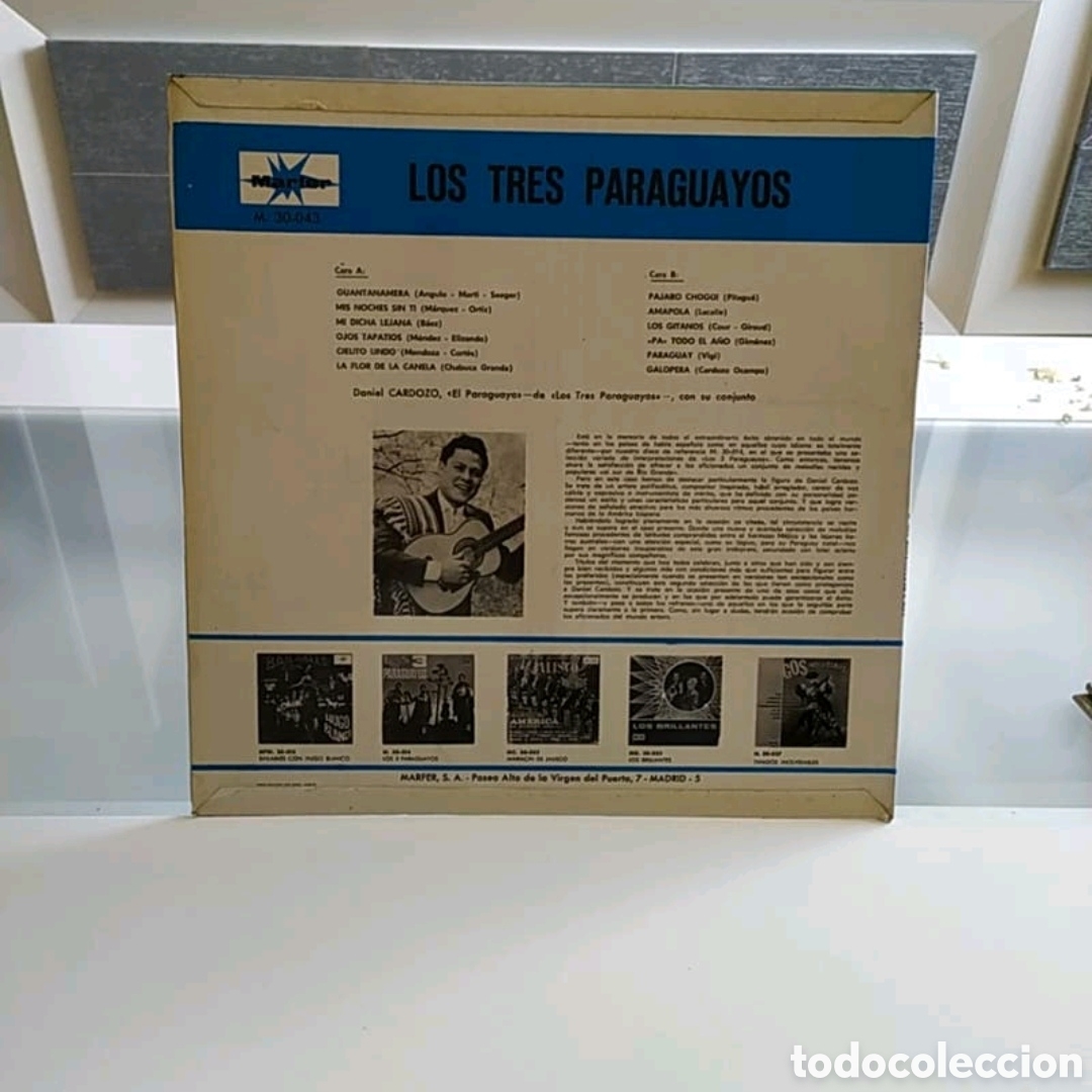 Discos de vinilo: Lp Los 3 Paraguayos canta Daniel Cardozo - Foto 2