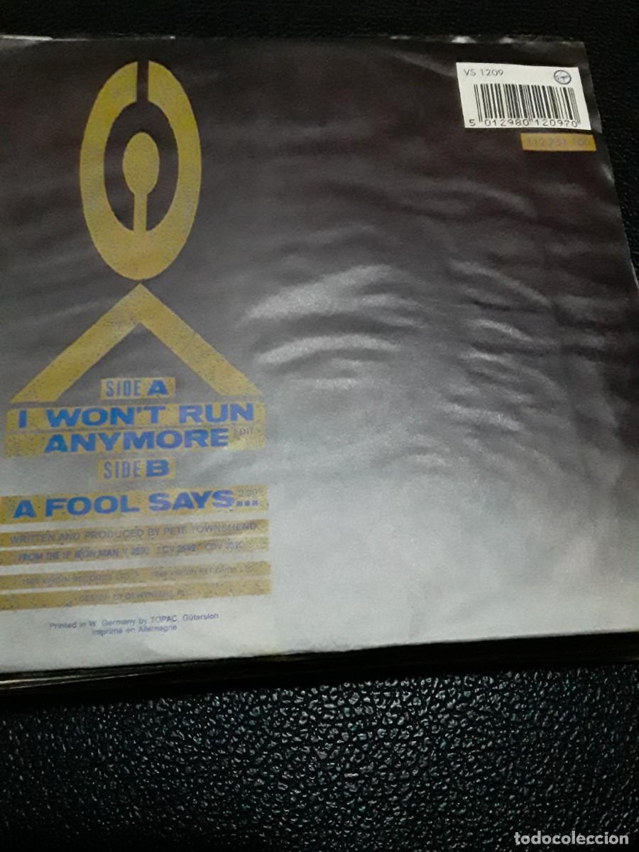 Discos de vinilo: pete townsend - i wont run anymore - simple - Foto 2