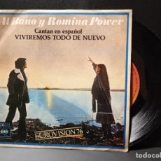 Discos de vinilo: AL BANO Y ROMINA POWER CANTAN EN ESPAÑOL SINGLE SELLO CBS AÑO 1976 ESPAÑA EUROVISION PEPETO