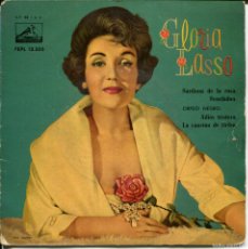 Discos de vinilo: DISCO SINGLE-GLORIA LASSO- SARDANA DE LA ROSA EP - ORIGINAL ESPAÑOL - LA VOZ DE SU AMO 1