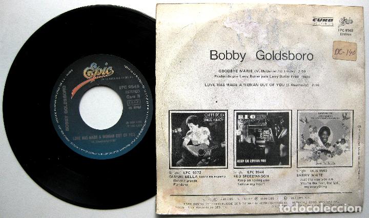 Discos de vinilo: Bobby Goldsboro - Goodbye Marie - Single Epic 1980 BPY - Foto 2