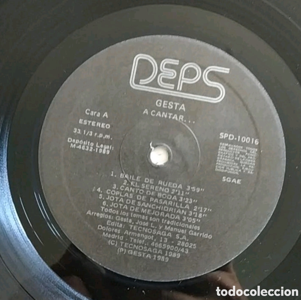 Discos de vinilo: Lp Gesta. A cantar - Foto 3