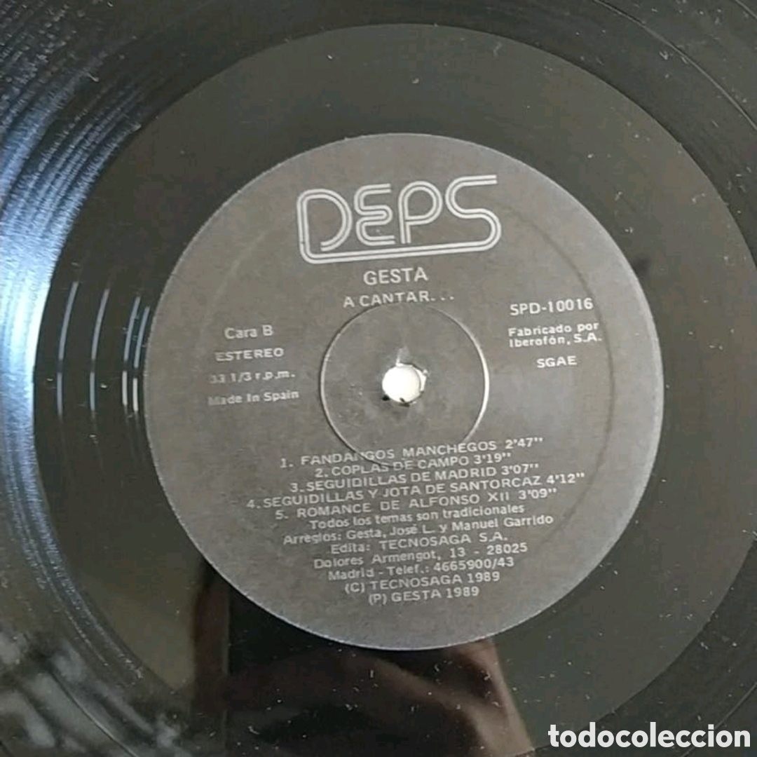 Discos de vinilo: Lp Gesta. A cantar - Foto 4