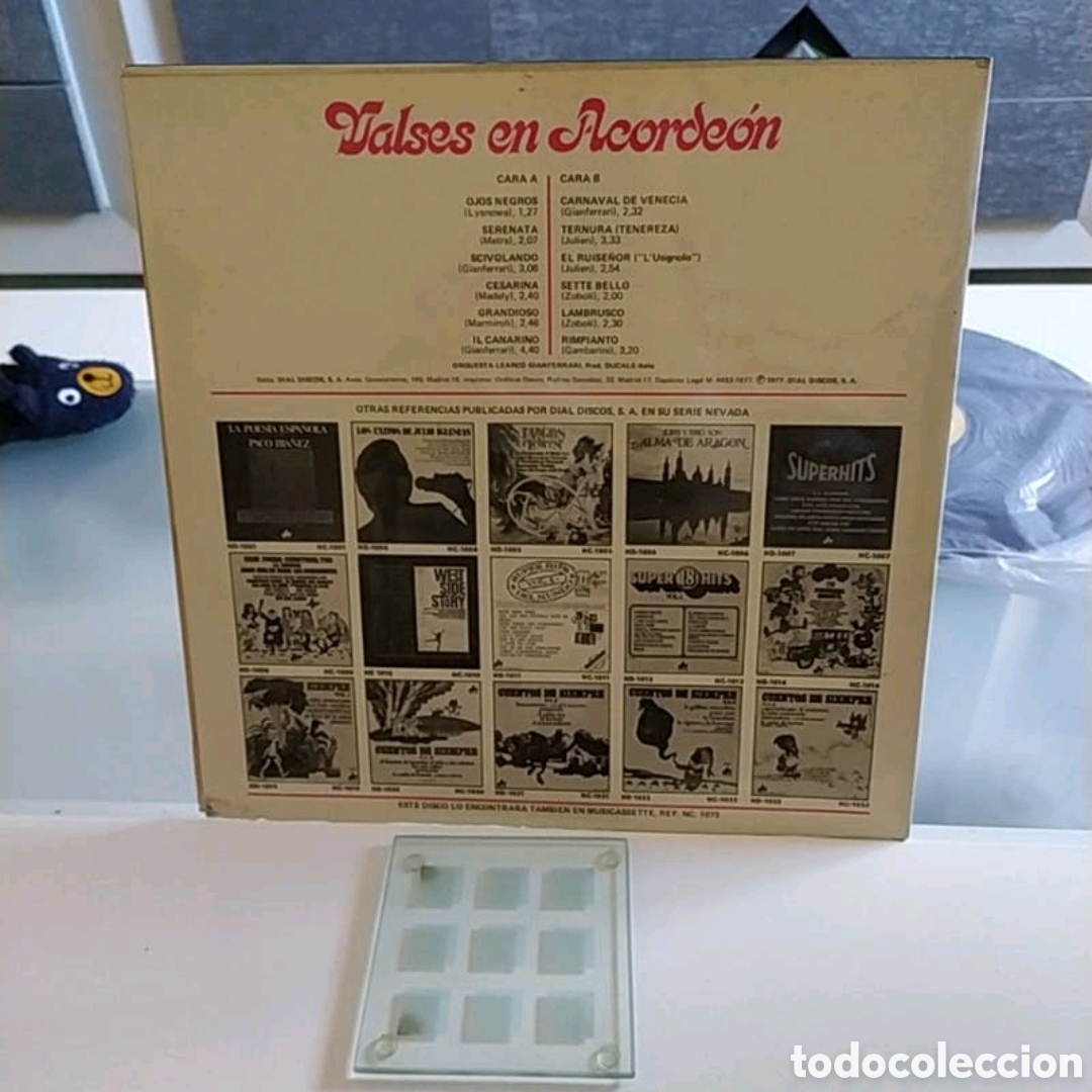 Discos de vinilo: Lp Orquesta Learco Gianferrari. Valses en acorde&oacute;n - Foto 2