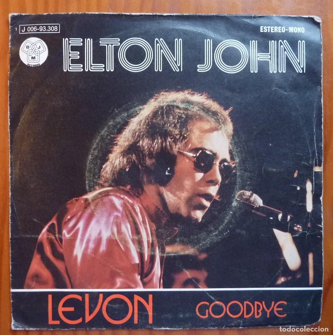 Discos de vinilo: ELTON JOHN / LEVON / 1972 / SINGLE - Foto 1