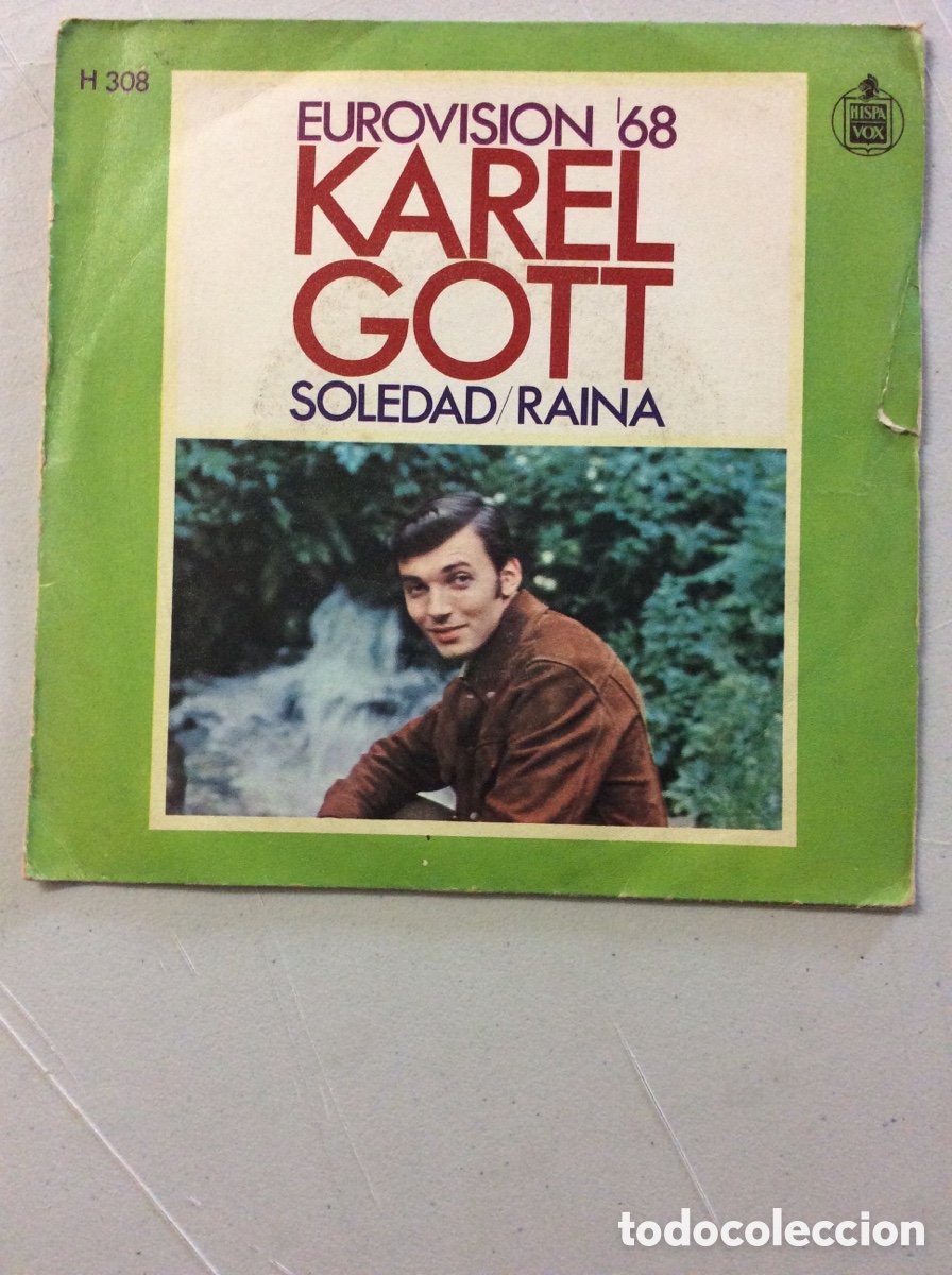 Discos de vinilo: Karel Gott. Soledad. Raina. (Eurovision &lsquo;68). - Foto 1