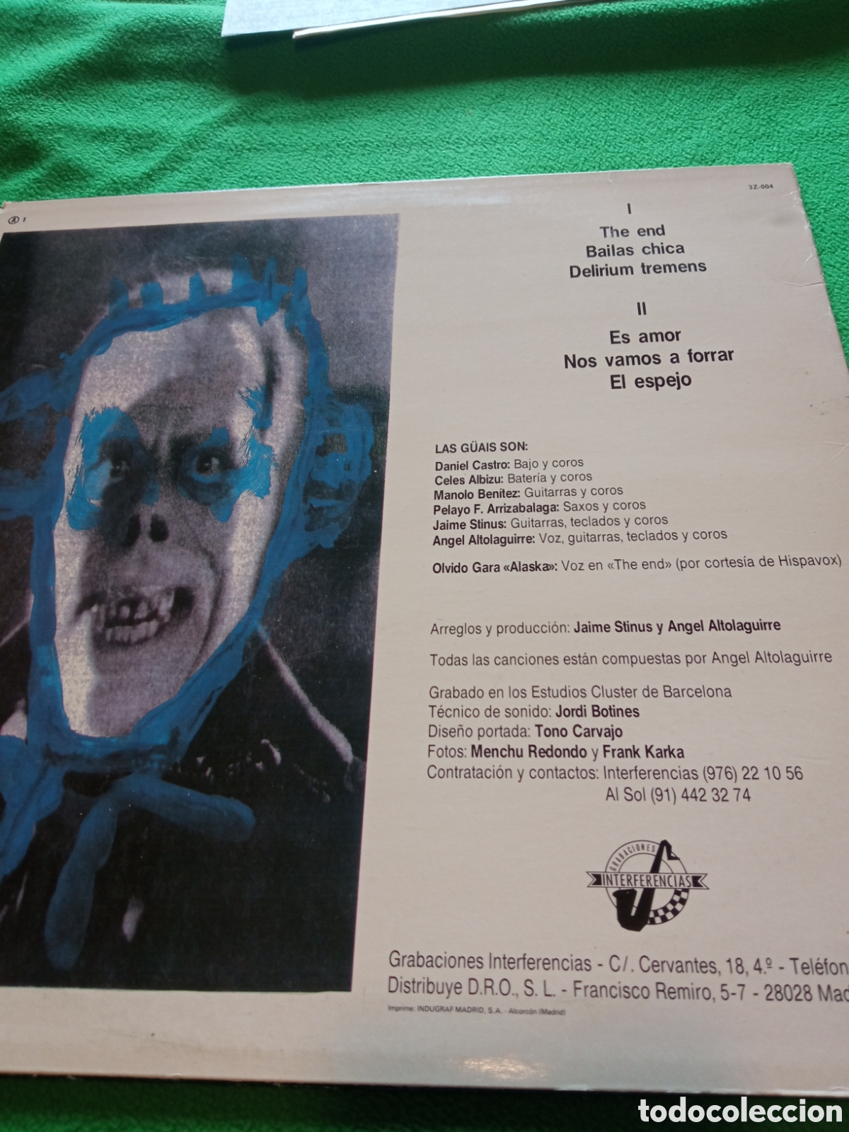 Discos de vinilo: &Aacute;ngel y las guais - The end - Foto 2
