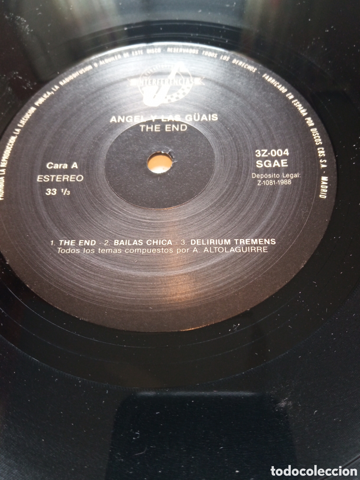 Discos de vinilo: &Aacute;ngel y las guais - The end - Foto 4