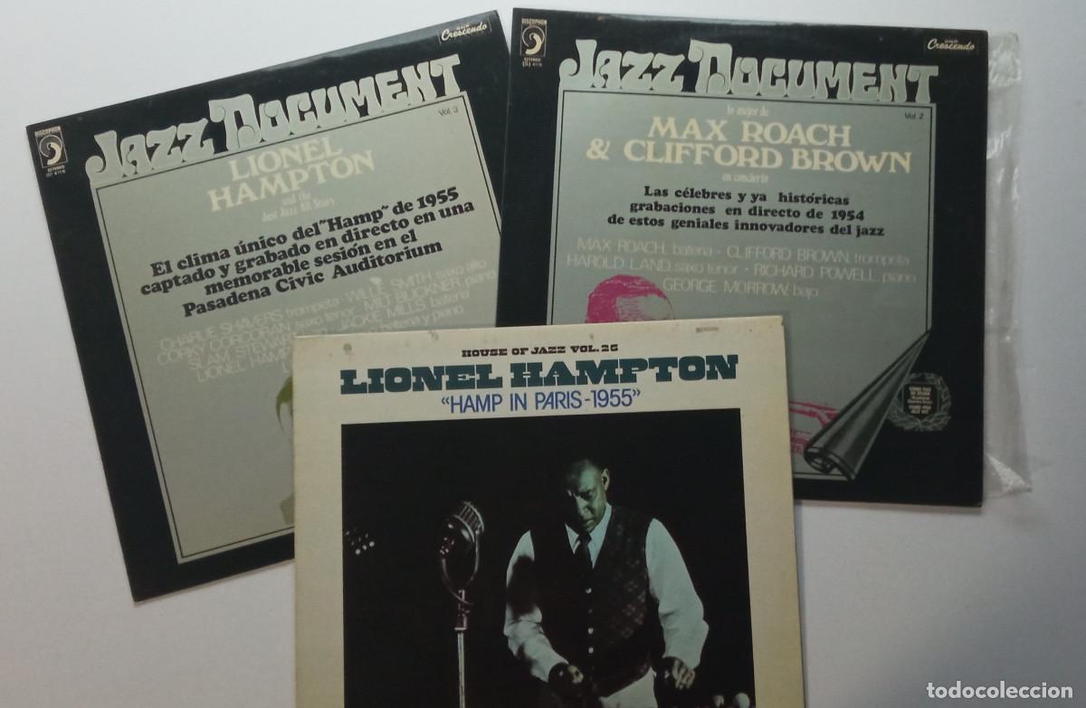 Discos de vinilo: Lote de 3 Vinilos de Jazz. Roach, Hampton.. - Foto 1