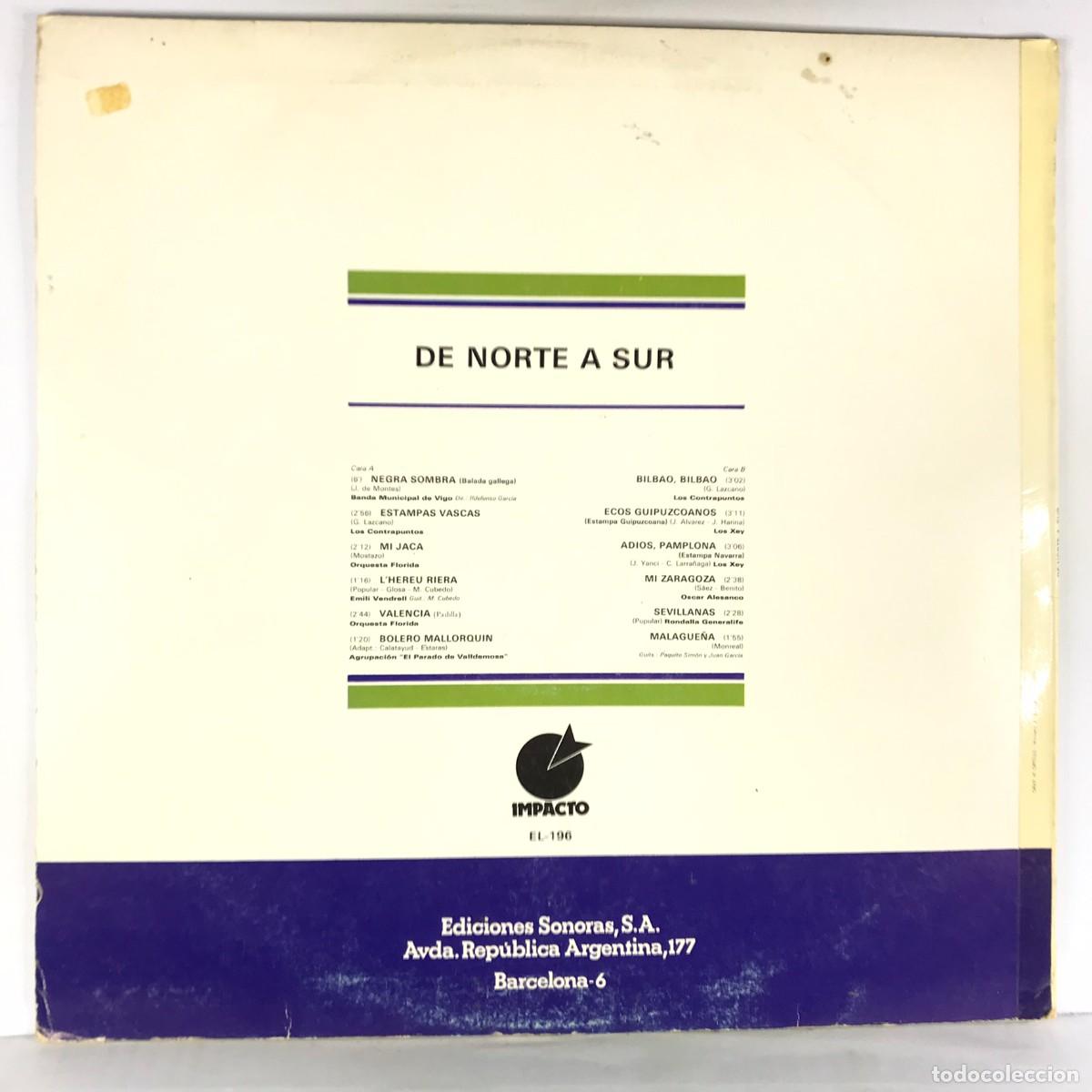 Discos de vinilo: Various &ndash; De Norte A Sur ● Vinyl, LP, Compilation SPAIN 1976 - Foto 2