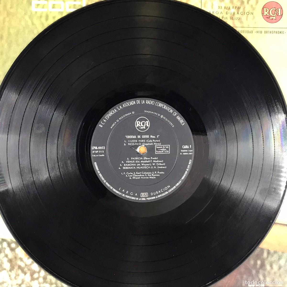 Discos de vinilo: Various ● Cocktail De &Eacute;xitos N&ordm; 3 ● Vinyl, LP, Compilation SPAIN 1961 - Foto 3
