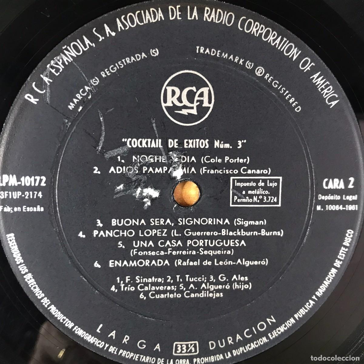Discos de vinilo: Various ● Cocktail De &Eacute;xitos N&ordm; 3 ● Vinyl, LP, Compilation SPAIN 1961 - Foto 16