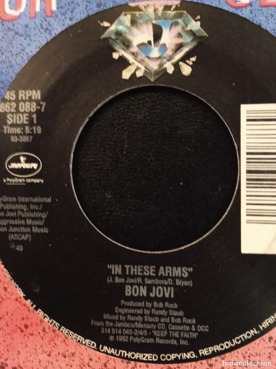 Discos de vinilo: BON JOVI- IN THESE ARMS. SINGLE