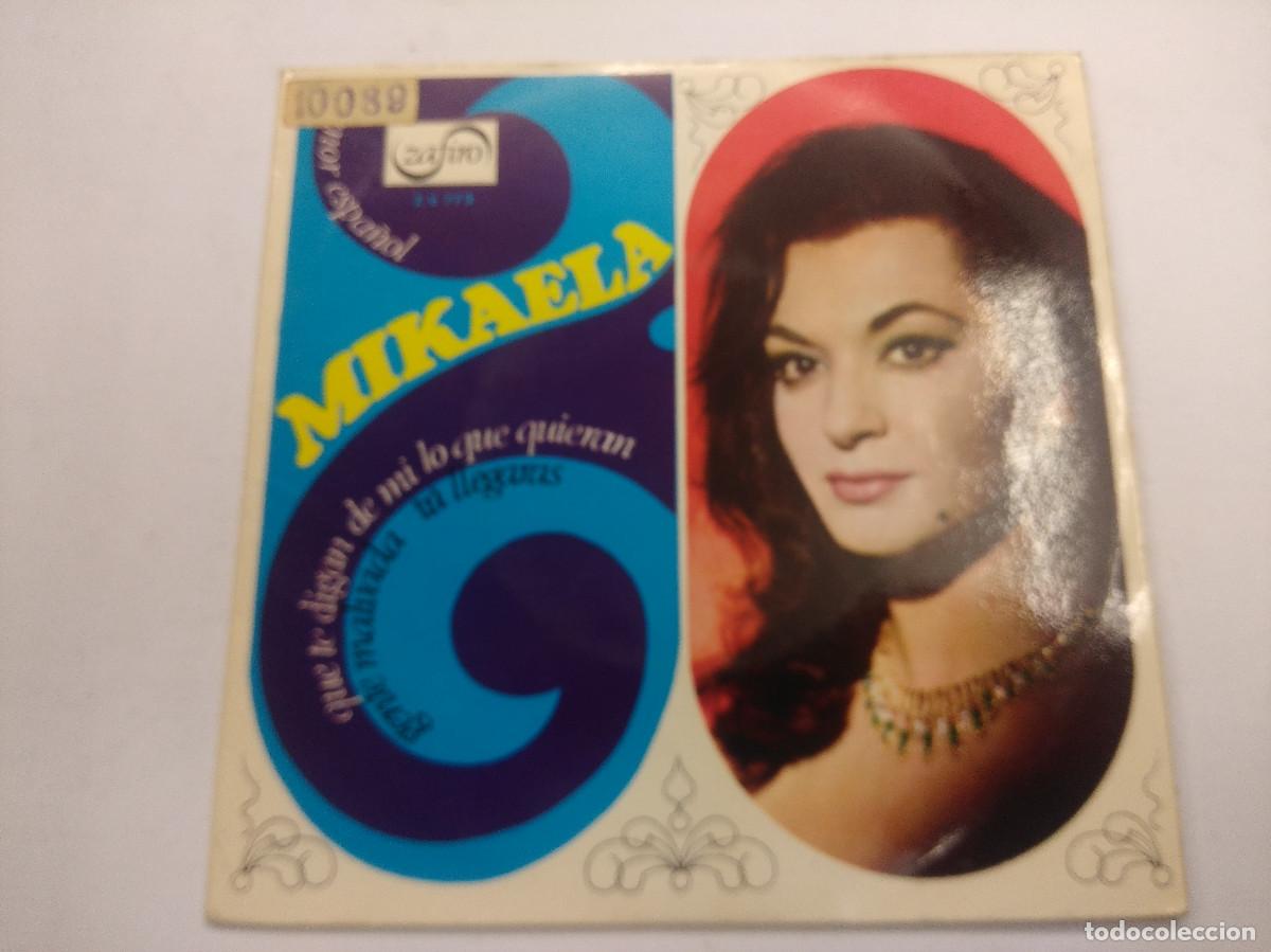 Discos de vinilo: MIKAELA/QUE TE DIGAN DE MI/SINGLE PROMOCIONAL. - Foto 1