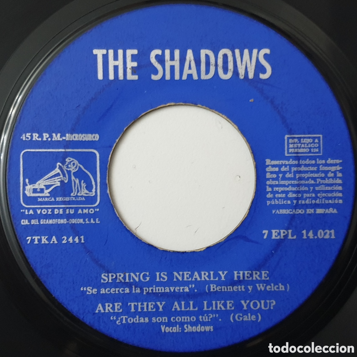 Discos de vinilo: EP THE SHADOWS - Geronimo/+3 (Espa&ntilde;a - EMI - 1964) - Foto 6