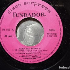 Discos de vinilo: CANCIONES INFANTILES - MI MULITA - CORO ESCUELAS AVEMARIANAS - FUNDADOR 1968 SINGLE PEPETO