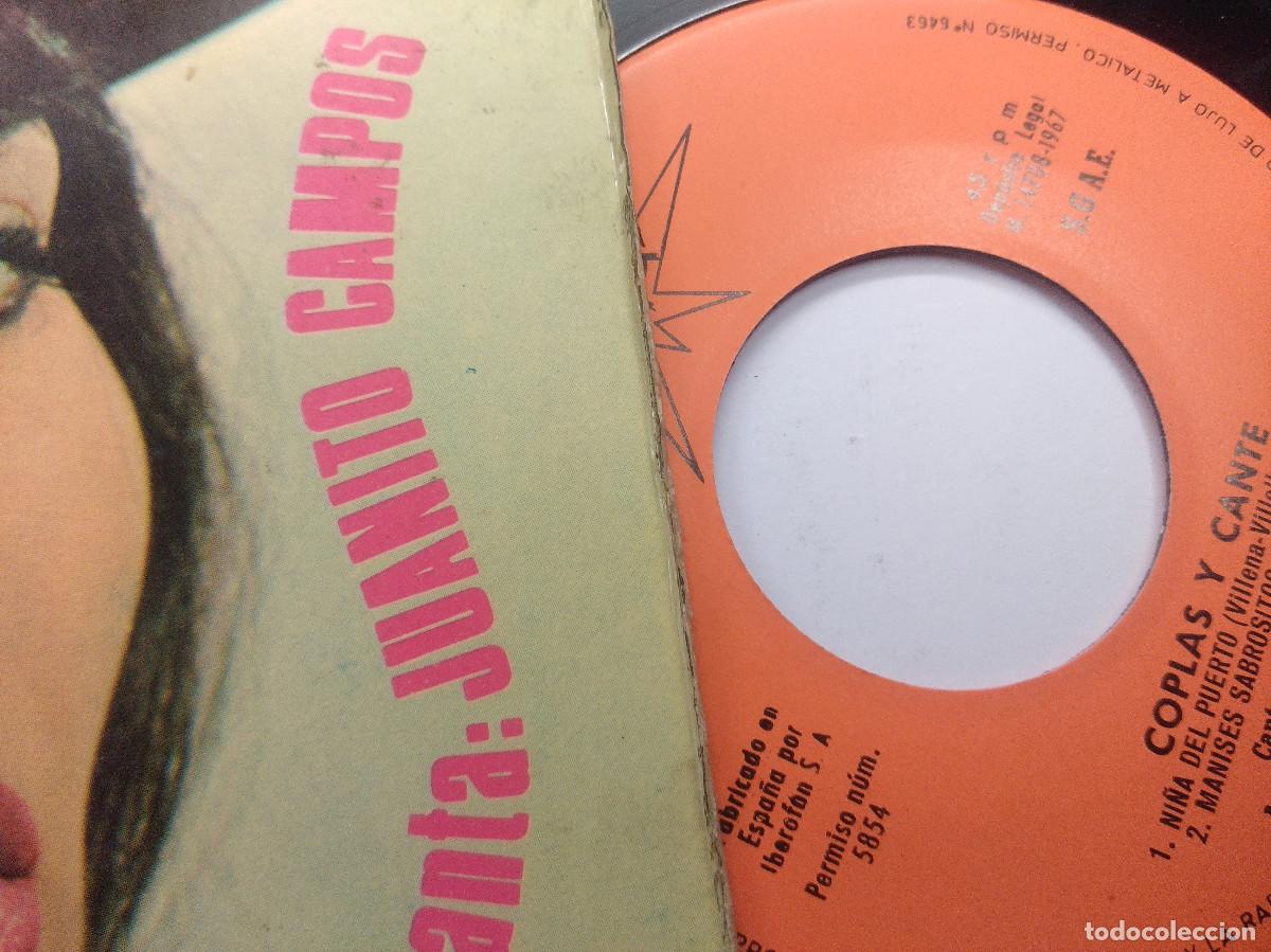 Discos de vinilo: JUANITO CAMPOS/NI&Ntilde;A DEL PUERTO/SINGLE. - Foto 2
