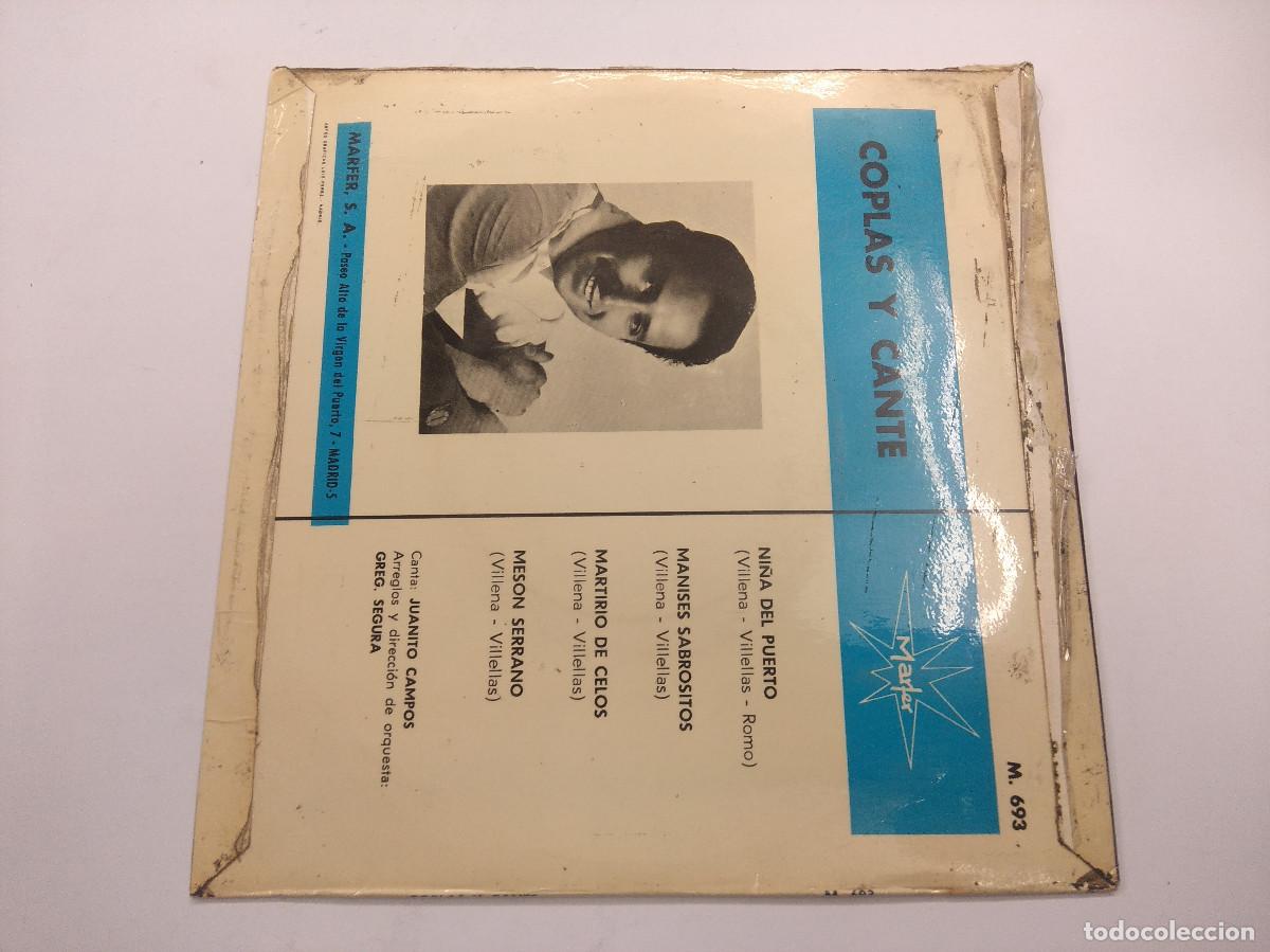Discos de vinilo: JUANITO CAMPOS/NI&Ntilde;A DEL PUERTO/SINGLE. - Foto 3