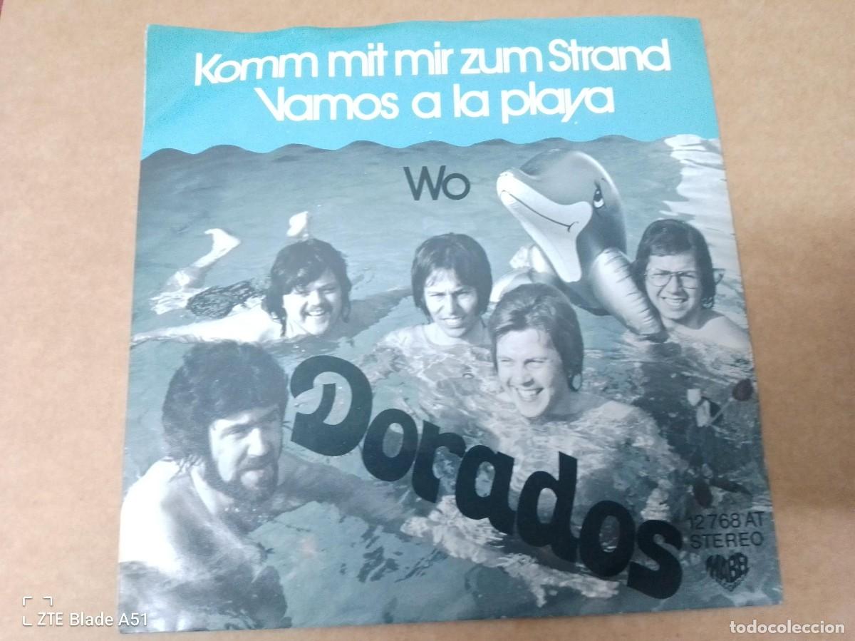 Discos de vinilo: SINGLE DORADOS VAMOS A LA PLAYA CANTADA EN ALEMAN - Foto 2