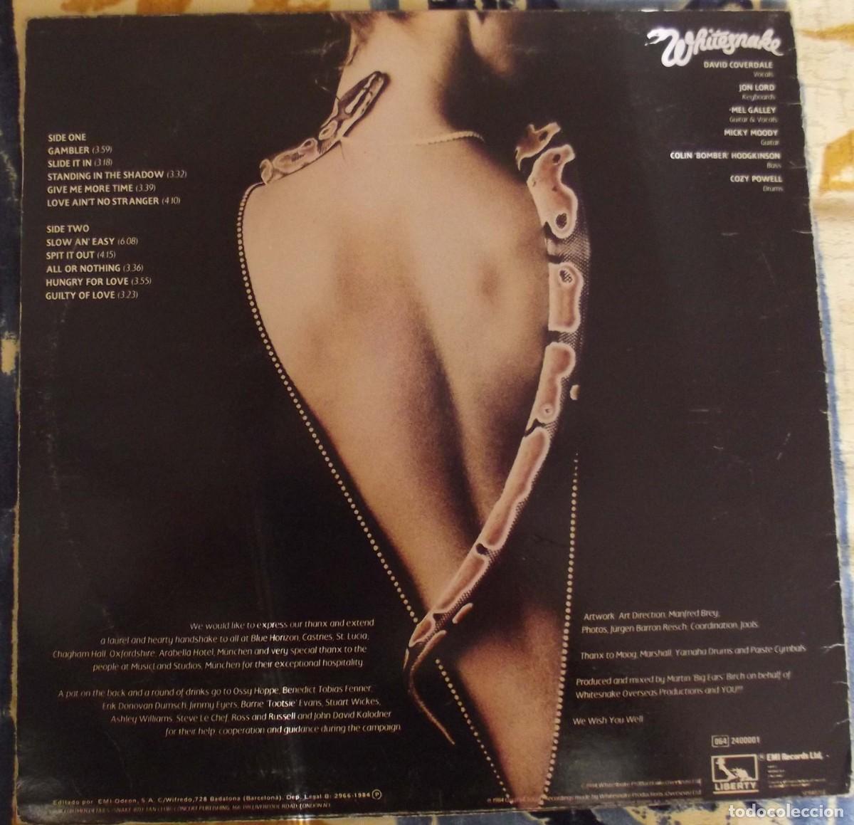 Discos de vinilo: LP Whitesnake slide it in - Foto 1