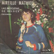 Discos de vinilo: MIREILLE MATHIEU - LAS BICICLETAS DE BELSIZE / ENSEMBLE - 1968. Lote 376502339