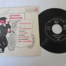 Discos de vinilo: ANTONIO APRUZZESE - ORGANILLO (FASCINACIÓN+3). EP, ED ESPAÑOLA 7” DE 1962. BUEN ESTADO