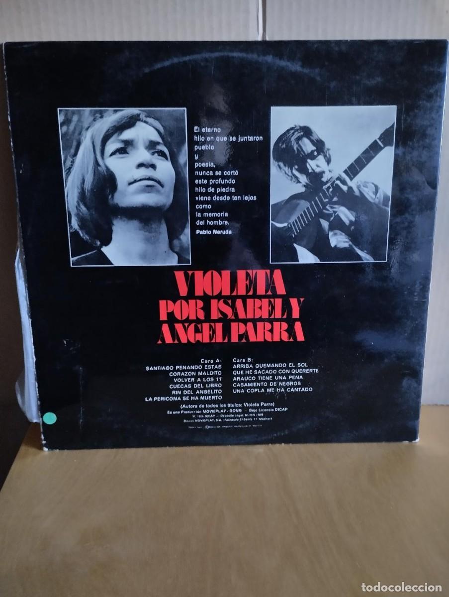 Discos de vinilo: ISABEL Y ANGEL PARRA ---- VIOLETA - Foto 2