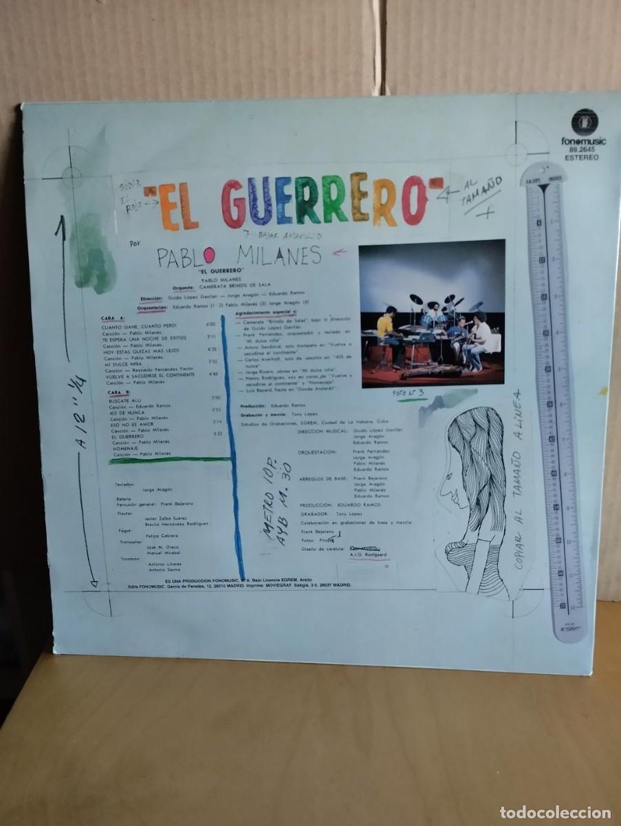 Discos de vinilo: PABLO MILANES --- EL GUERRERO - Foto 2