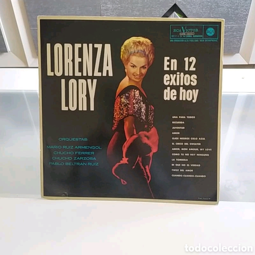 Discos de vinilo: Lp Lorenza Lory. En 12 &eacute;xitos de hoy - Foto 1