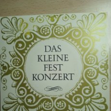 Discos de vinilo: EP 7” DAS KLEINE FESTKONZERT.CLASICA.GERMANY.VIVALDI.MOZART.. Lote 376556249