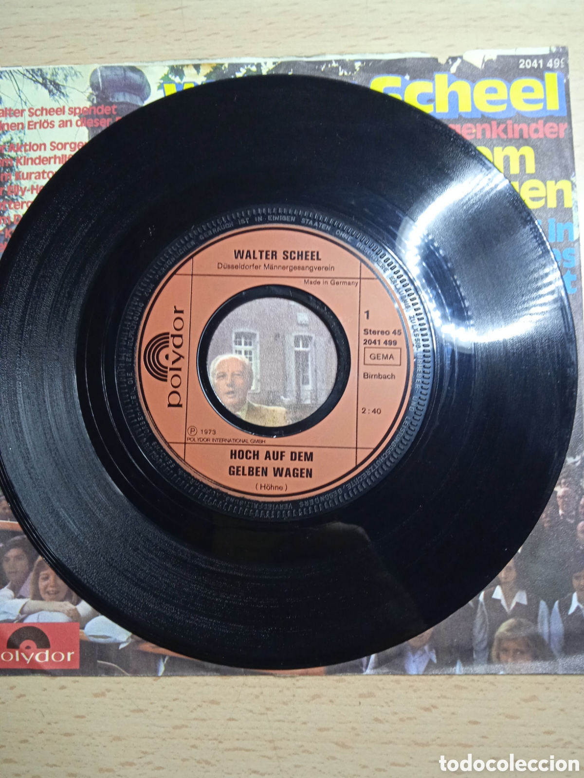 Discos de vinilo: Single 7&rdquo; Walter Scheel.1973.Germany. - Foto 2