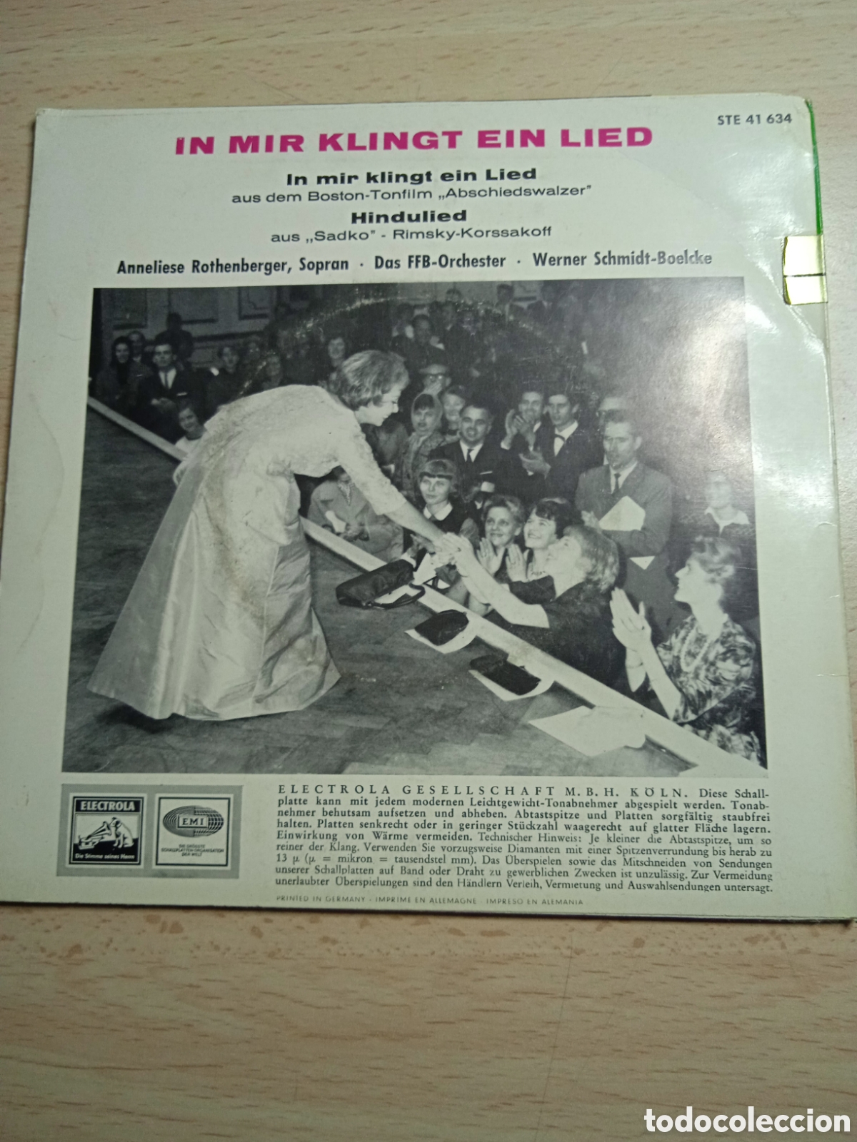 Discos de vinilo: Single 7&rdquo;Anneliese Rothenberger.Soprano.Germany. - Foto 2