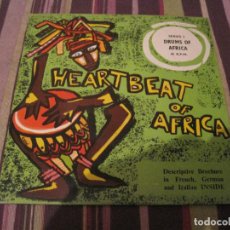 Discos de vinilo: EP HEARTBEAT OF AFRICA SERIES 2 DRUMS OF AFRICA + INSERT