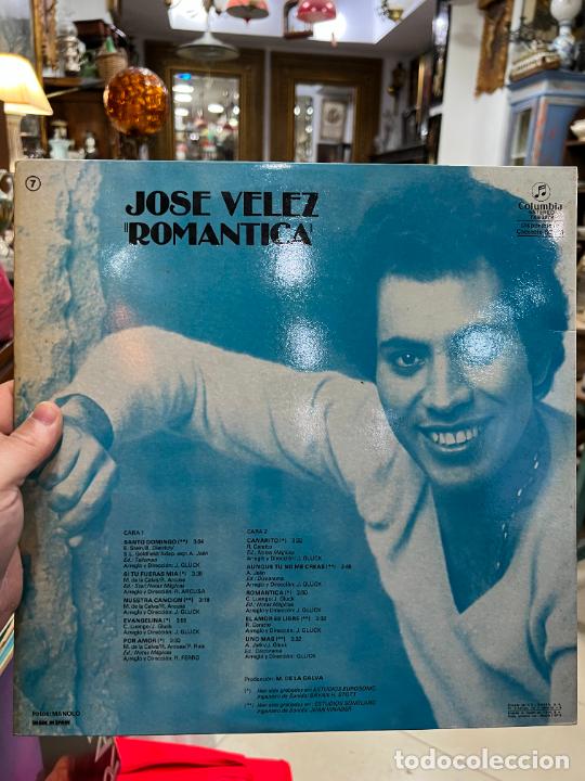Discos de vinilo: LP JOSE VELEZ - ROMANTICA - Foto 2
