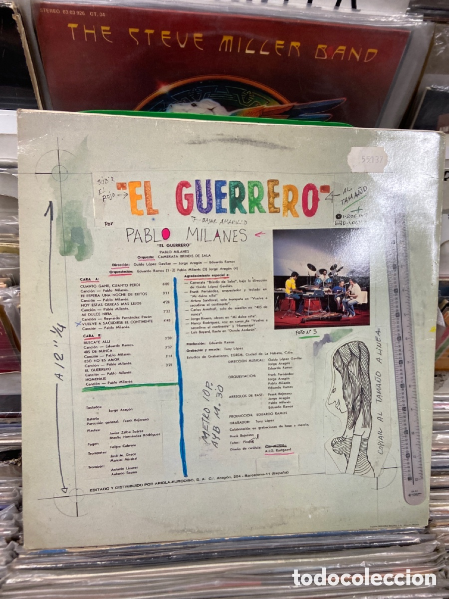 Discos de vinilo: El guerrero Pablo Milan&eacute;s - Foto 2