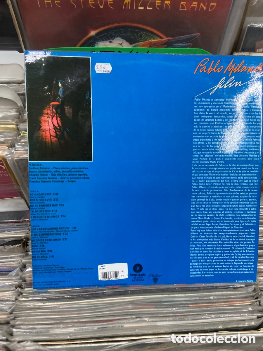 Discos de vinilo: Pablo Milan&eacute;s Filin - Foto 2