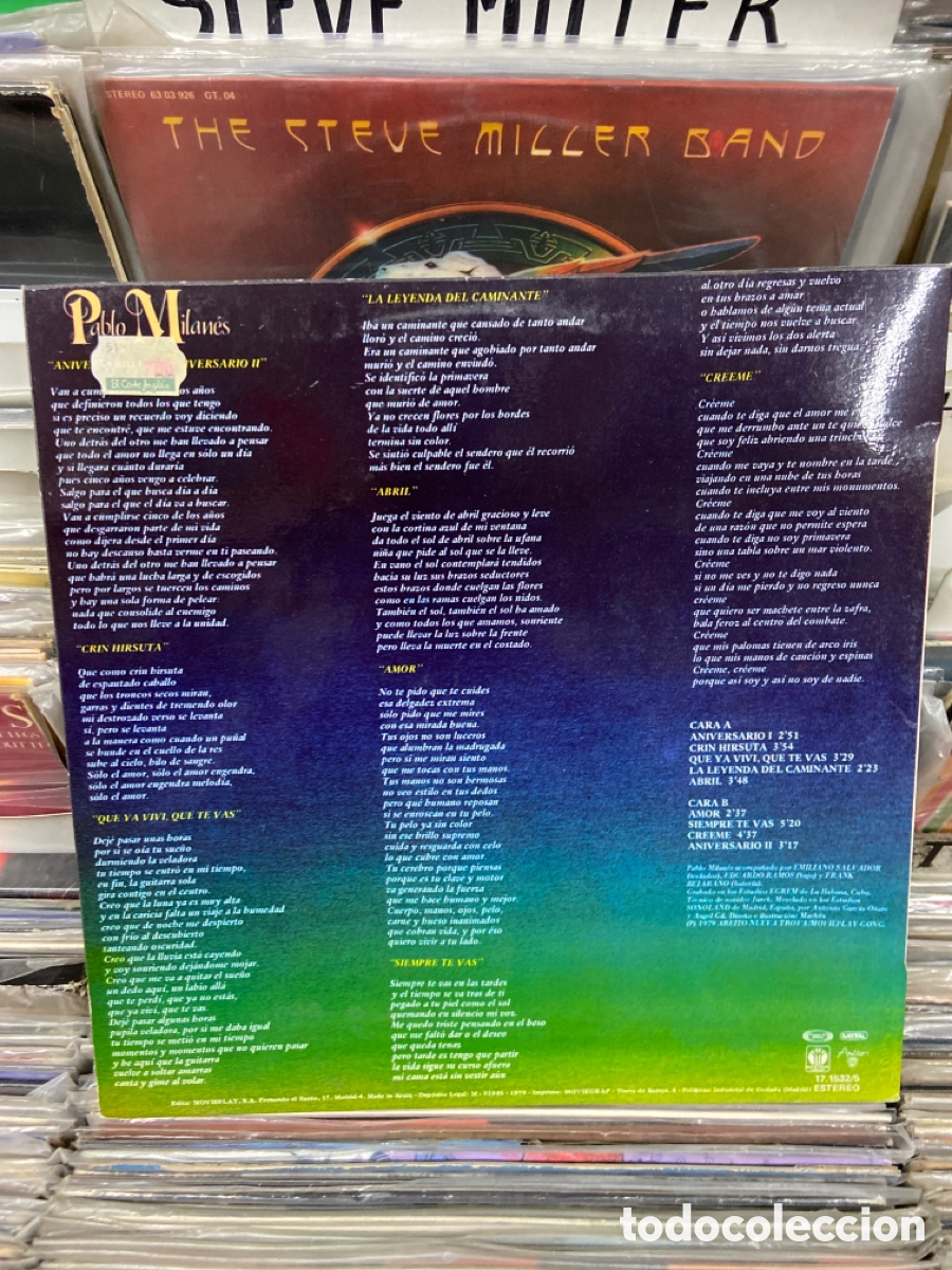 Discos de vinilo: Aniversarios Pablo Milan&eacute;s - Foto 2