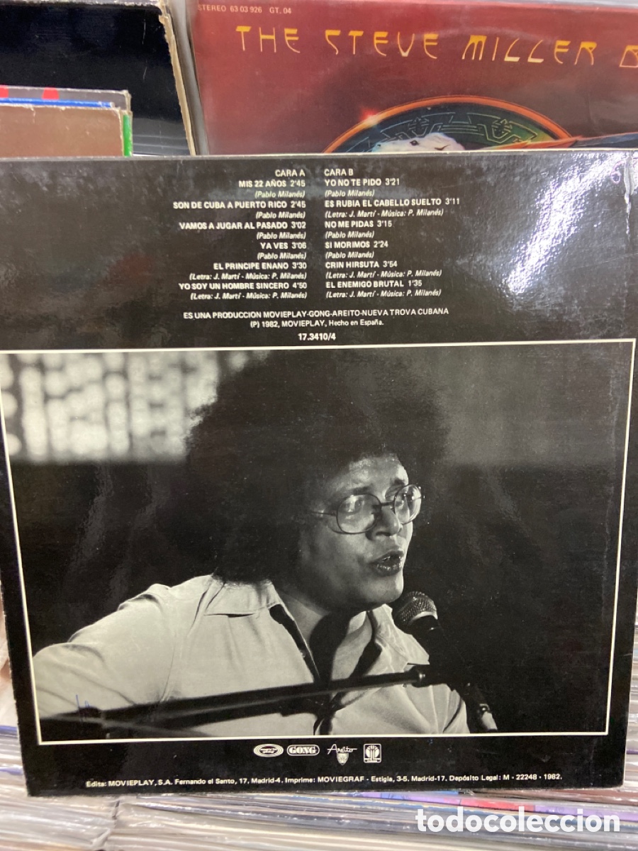 Discos de vinilo: Pablo Milan&eacute;s mis grandes &eacute;xitos dos - Foto 2