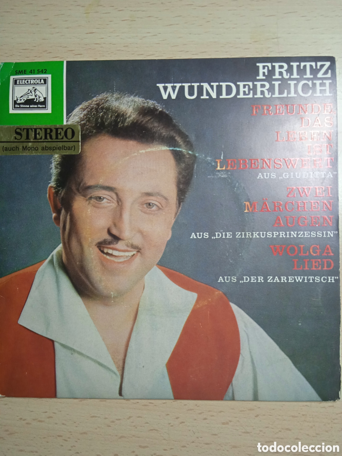 Discos de vinilo: EP 7&rdquo; Fritz Wunderlich.Germany.&rdquo;Giuditta&rdquo; - Foto 1