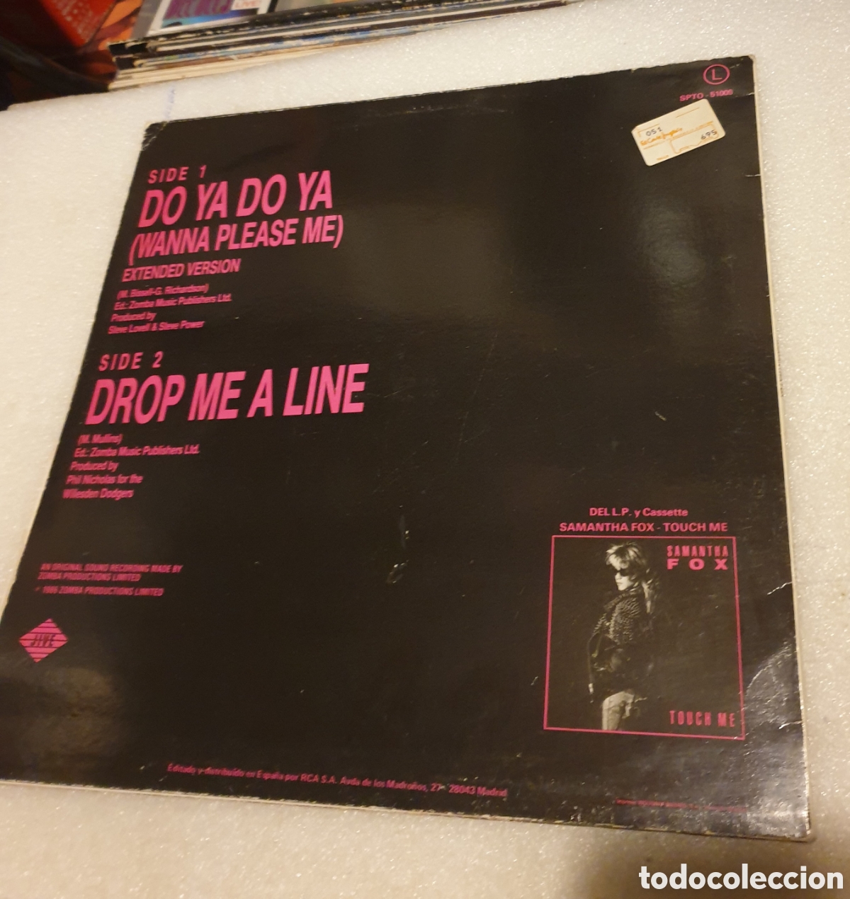 Discos de vinilo: Samantha Fox - Do ya Do ya (wanna please me) - Foto 2