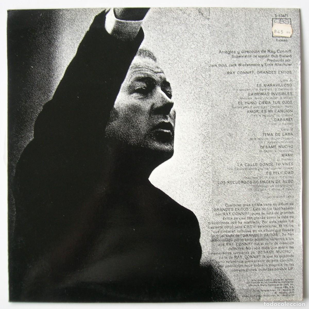 Discos de vinilo: RAY CONNIFF: GREATEST HITS. CBS 1973. NUNCA ESCUCHADO - Foto 2