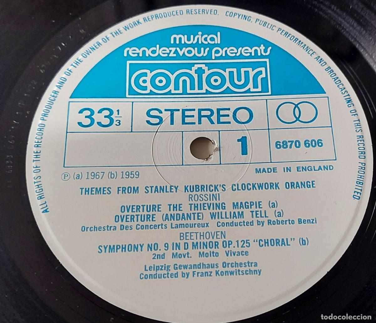Discos de vinilo: LP VINILO CLOCKWORK ORANGE BSO KUBRICKS CONTOUR MADE ENGLAND - Foto 4