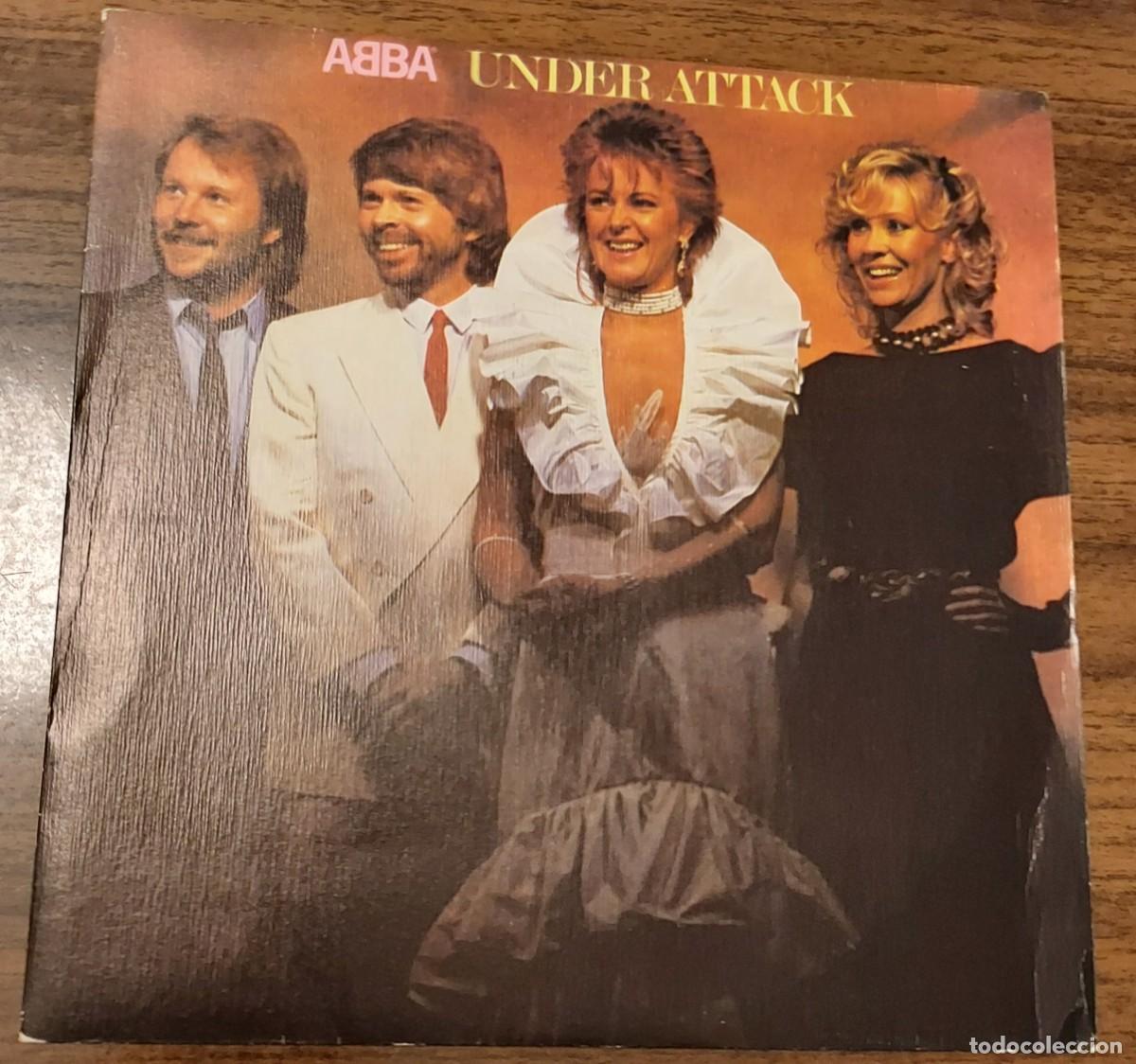 Discos de vinilo: ABBA - UNDER ATTACK / THE DAY BEFORE YOU CAME - SINGLE 1982 - Foto 1