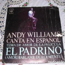 Discos de vinilo: ANDY WILLIAMS CANTA EN ESPAÑOL EL PADRINO / IMAGINE 197