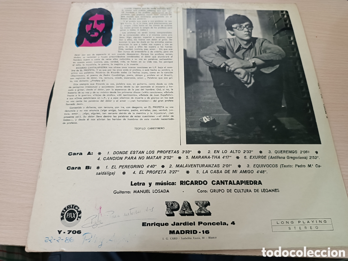 Discos de vinilo: VINILO EL PROFETA - Foto 2