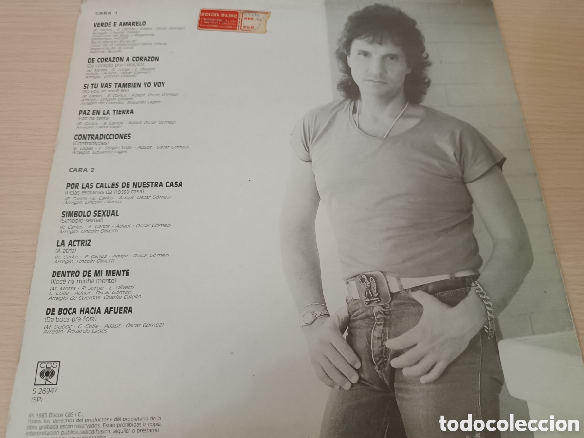 Discos de vinilo: VINILO ROBERTO CARLOS, DE CORAZ&Oacute;N A CORAZ&Oacute;N - Foto 2