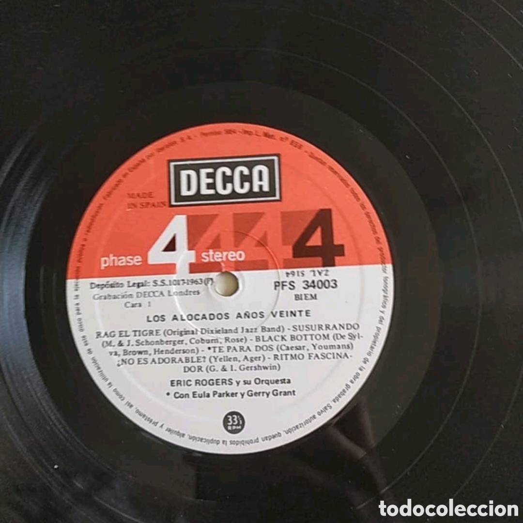 Discos de vinilo: Lp Eric Rogers y su orquesta. Los locos a&ntilde;os - Foto 3